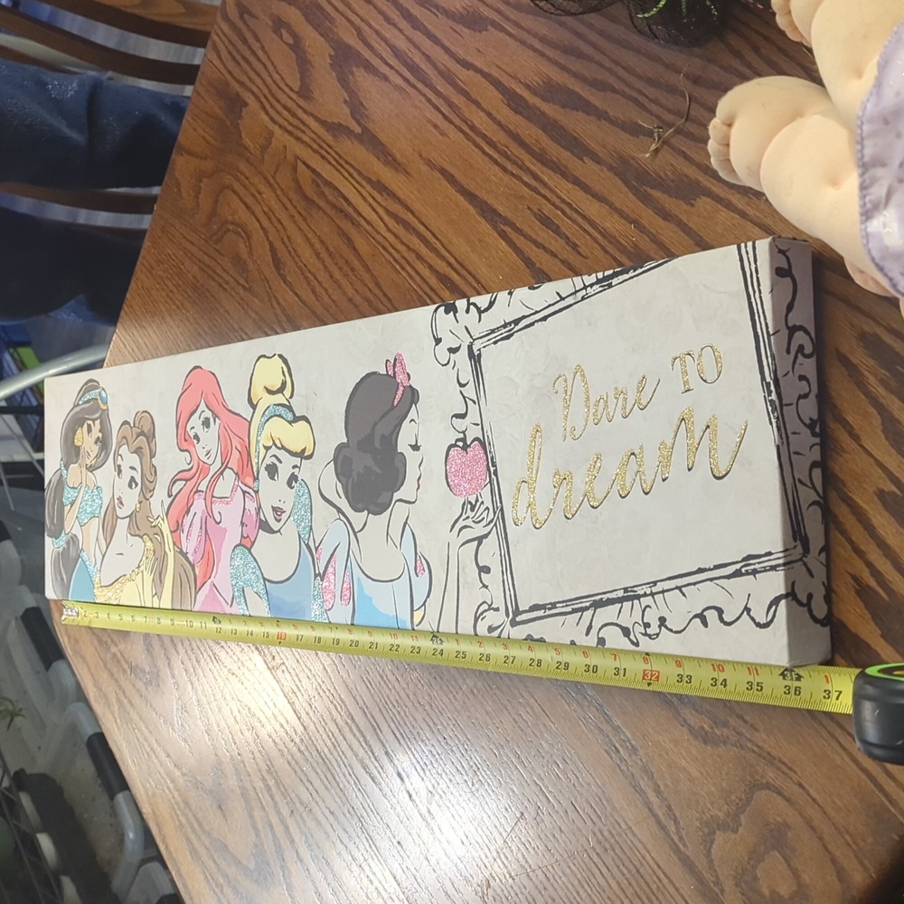 Artissimo Disney Princess Dare to Dream canvas wrapped wall art